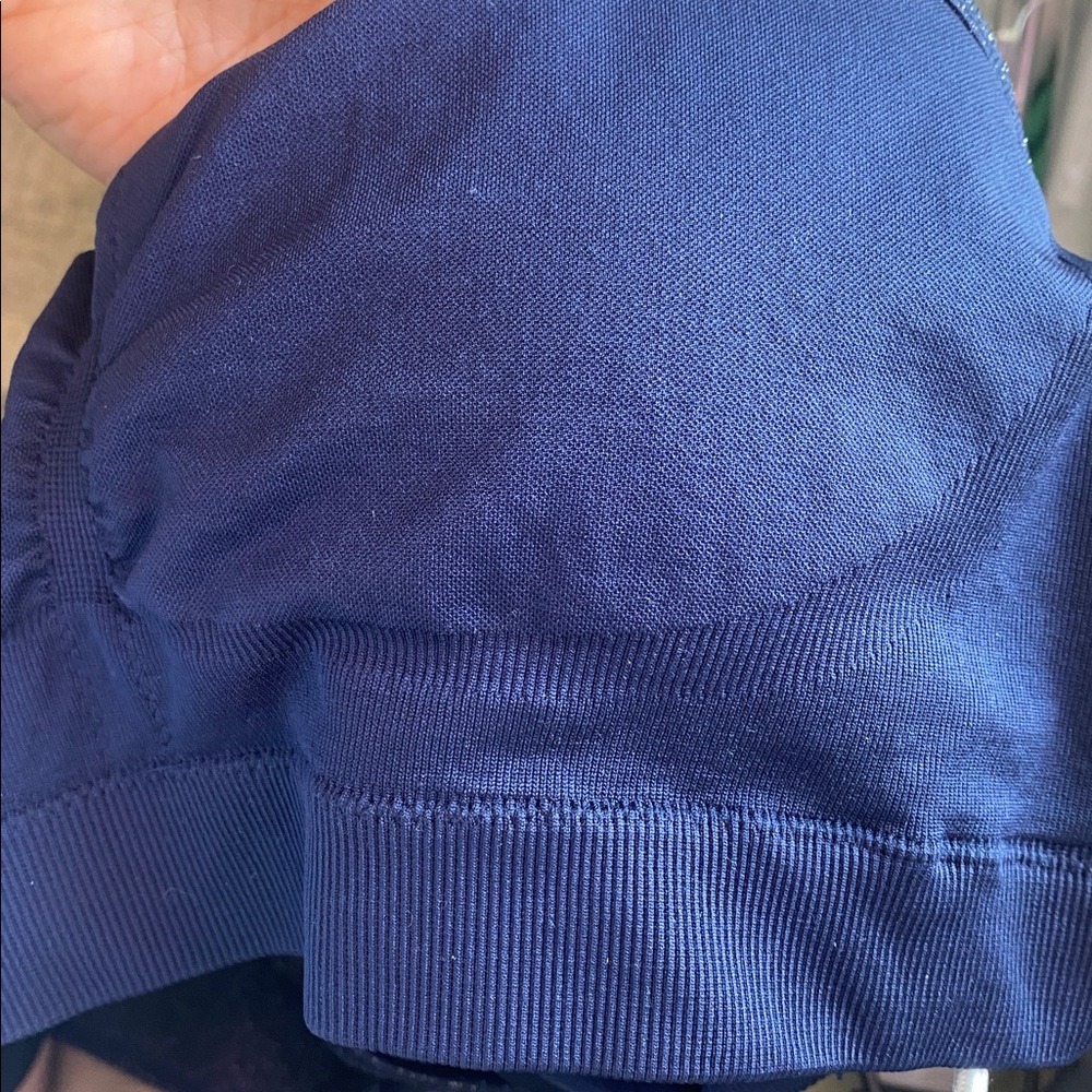 Fabletics Shimmering Navy Blue Seamless Jumpsuit NWTs - Picture 11 of 13